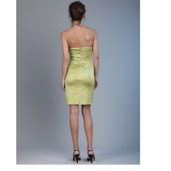 CHARTRUESE BUSTIER CORSET DRESS STRUCTURED BONED BUSTIER HIGH WAIST BELOW KNEE - Picture 15 of 15